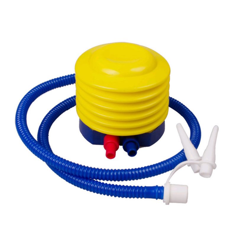 Little foot on the inflatable pump